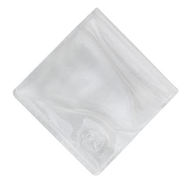 Imagem de 100 peças bolso duplo plástico PVC vinil moeda flips armazenamento display saco 45 * 45 mm