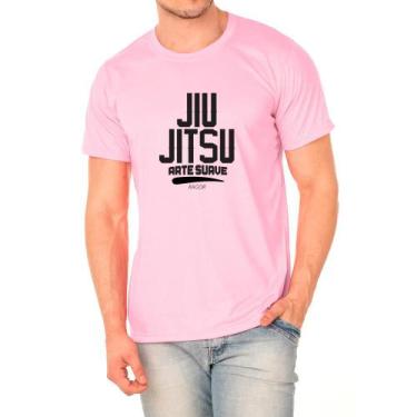 Imagem de Camiseta Masculina Algodão Jiu Jitsu Conforto Leve Casual - Ragor