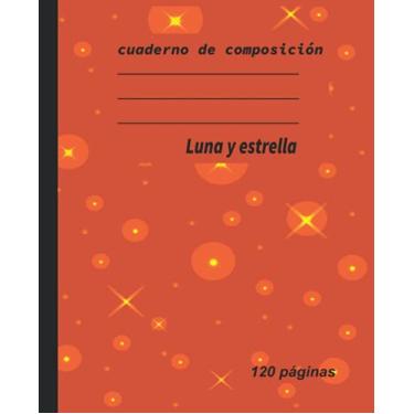 Imagem de cuaderno de composición: Cuaderno de composición de mármol Estrella amarilla Cuadernos de mármol, material escolar, cuadernos para el colegio Cuadernos College Ruled [120 páginas]