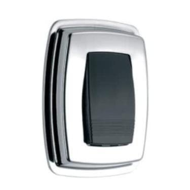 Imagem de Acabamento P/Valvula Descarga C/Tecla Cromado X Preto Cipla Censi 5796