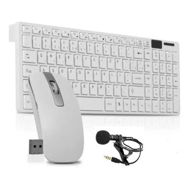 Kit Teclado Slim e Mouse Sem Fio Wireless Para Computador Notebook Usb -  Online - Kit Teclado e Mouse - Magazine Luiza