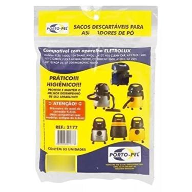 Imagem de Kit Com 3 Sacos Para Aspirador Electrolux Flex S2177