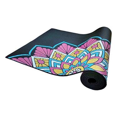 Imagem de Tapete Yoga & Pilates - PVC Estampado - 4.5mm 200 x 60cm - Mandala Colorida