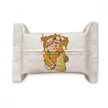 Imagem de Alfândega Dezoito Arhats Capa de papel para lenços faciais Bolsa de linho de algodão