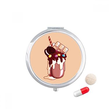 Imagem de Estojo de comprimidos para biscoito de chocolate, açúcar, sorvete, bolso para remédios