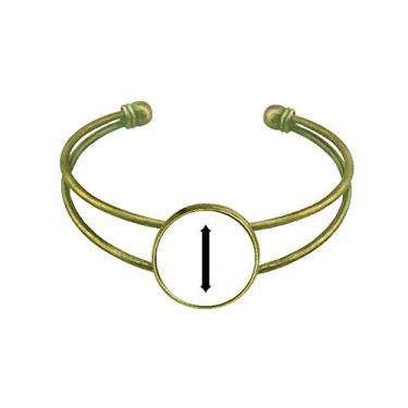 Imagem de Bracelete retrô com algarismos romanos com silhueta preta