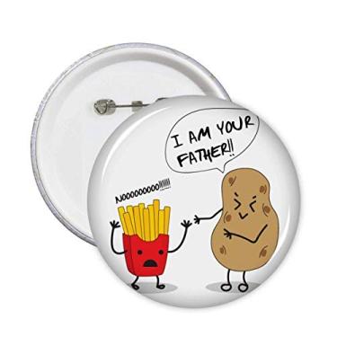 Imagem de Broches de origem, batata, batata, batata, emblema, acessório, decoração, 5 peças