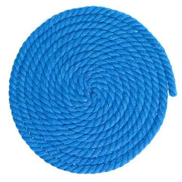 Imagem de Corda de artesanato de macramê de algodão torcido de 1/4 polegada de espessura – Grande variedade de opções de cor e padrão – Comprimentos de 10, 25, 50 e 100 pés, 100 Feet, Light Blue