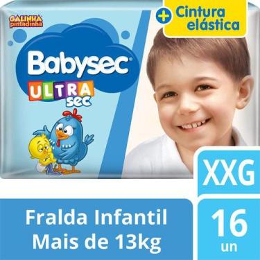 Imagem de Kit Com 2 Fralda Descartável Infantil Babysec Ultra Sec Xxg Atacado Ba