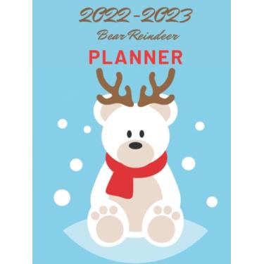 Imagem de 2022-2023 Bear Reindeer Planner: The Bear Reindeer Design with 2 years plans Jan 2022 - Dec 2023 and 24 months Hardcover