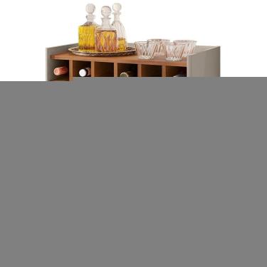 Imagem de Barzinho c/2Pts Adega p/Sala De Jantar 50522 OffWhite Cedro
