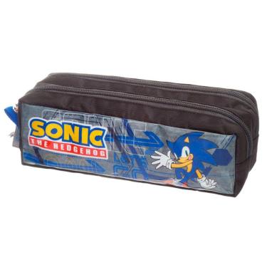 Imagem de Estojo Sonic Duplo Let`S Go Cinza Unstopable - Pacific