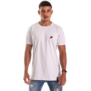 Imagem de Camiseta Slim Basics Over Branco Patch Vermelho-Masculino