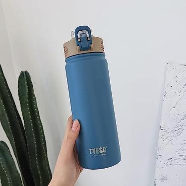 Imagem de Garrafa Térmica Em Aço Inox Academia com Bico Tyeso 530ml (Azul)
