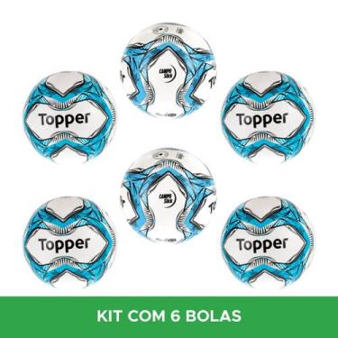 Imagem de Kit 6 Bolas De Futebol De Campo Slick 2020 Topper