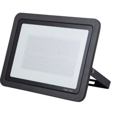 Imagem de Refletor Led 200W Branco Frio Holofote Bivolt Ip65 Mais Luz - Lustres