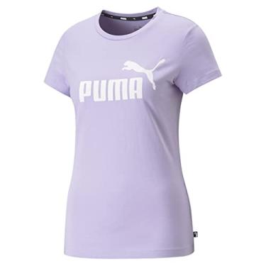 Imagem de Camiseta Puma ESS Logo S Feminina Roxa