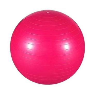 Imagem de Bola Pilates Academia Alongamento Boa Postura + Bomba De Ar Rosa - Baz