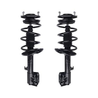 Imagem de Autoround Amortecedor dianteiro completo 172990 172989 compatível com Toyota Corolla 2014 2015 2016 2017 2018 2019 1,8L L4, suportes esquerdo e direito com montagem de mola helicoidal