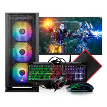 Imagem de PC Gamer Completo Mancer, AMD Ryzen 3 3200G, Radeon Vega 8, 16GB DDR4, SSD 480GB + Monitor 21"