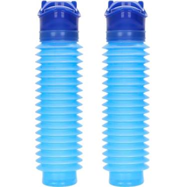 Imagem de MOPHOEXII Urinol de emergência para crianças e adultos, garrafa portátil reutilizável para uso ao ar livre, mictório retrátil para viagens, acampamento, caminhada, engarrafamento e fila - 2 pacotes de