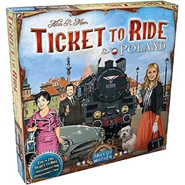 Imagem de Galápagos, Ticket to Ride: Polônia (Expansão), Jogo de Tabuleiro para Amigos, 2 a 4 jogadores, 30 a 60 minutos por partida