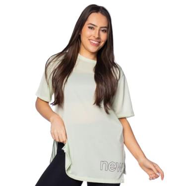 Imagem de Camiseta Feminina New Balance Essentials Verde Claro - M