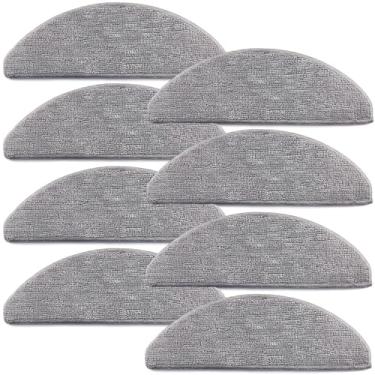 Imagem de Tivcroxs Almofadas de Esfregão para Robô Aspirador Pó com Função Passar Pano, 8 Pack, Cinza, Preto, Azul, Compatíveis com iRobot Roomba Combo i5, i5+, j5, j5+