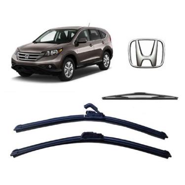 Imagem de Kit 3 Palhetas Limpador de Parabrisa Dianteiro + Traseiro Honda Crv 20
