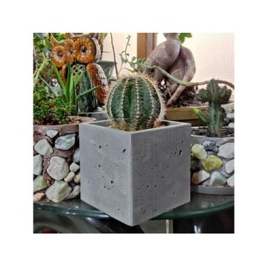 Imagem de Molde para vaso de concreto modelo Cube - Print42