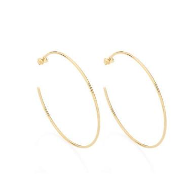 Imagem de Brincos banhado ouro 3x 24k 18k e 22k ou prata 925 femininos meia argo