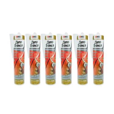 Imagem de Kit Selante Acrílico para Trincas e Fissuras Zero Trinca 420G - 6 unid