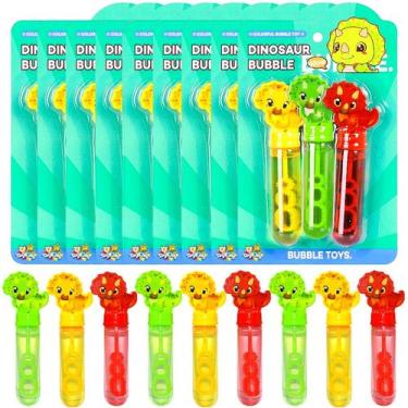 Imagem de 30 Brinquedos Bolhas de Sabão Dinossauro Lembrança de Festa Aniversári