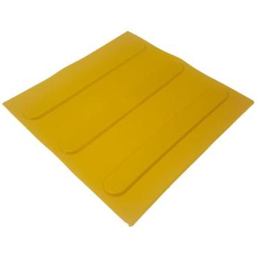 Imagem de Piso Tátil Direcional PVC Amarelo 16peças 25x25cm Nbr9050 - Marwell in
