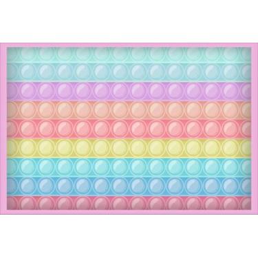 Imagem de Painel de Lona Pop It Candy Colors Borda Rosa - Fabrika de Festa, 200x