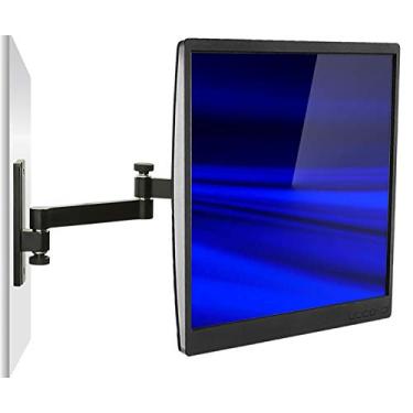 Imagem de Mount-It! Suporte de parede para monitor de movimento completo, serve para telas de monitor único 19 20 21,5 22 24 27 30 polegadas, VESA 75 e 100, capacidade de peso de 15 kg, preto