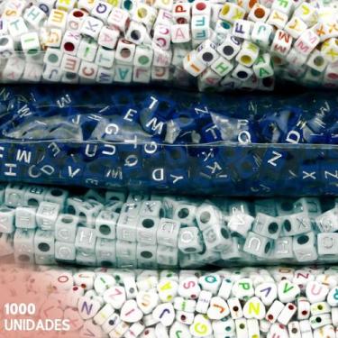 Imagem de Miçangas Para Pulseira - Letras - C/1000 Peças M13 - Nybc