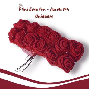 Imagem de Flor De Eva Vinho Claro - MIni Rosa - Pacote Com 144 Unidades - Nybc