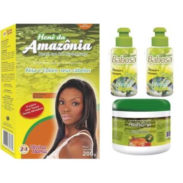 Imagem de Hene Po Divina Dama Castanho Escuro Amazonia 01x200gr+Creme Branco inc