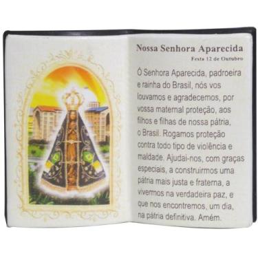 Imagem de Livro de Oração Nossa Senhora Aparecida Resina Porta Caneta 15cm - Zon