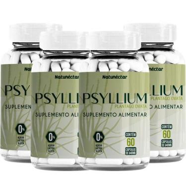 Imagem de Kit 4 Potes Psyllium Suplemento Alimentar Produto Natural 100% Puro Or