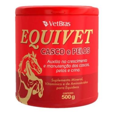 Imagem de Suplemento para Equinos Equivet Casco e Pelos - 500 gr - Vetbras