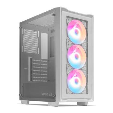 Imagem de Gabinete Gamer Mancer Ward V2, RGB, Mid-Tower, Lateral De Vidro, Com 3