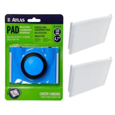 Imagem de Pad Recorte Pintura Parede Rotativo Canto + 2und Refil Atlas