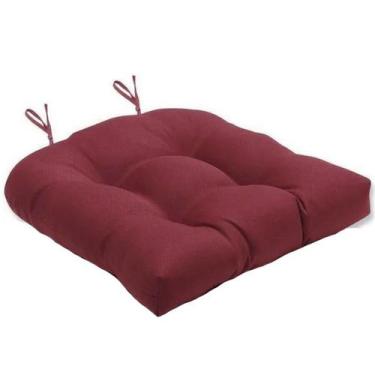Imagem de Almofada Para Assento Futton Solid 40x40cm Bordô - FASTLAR