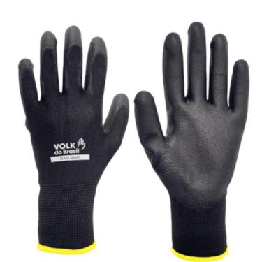 Imagem de Luva Multitato Pu Tátil Black Smart Serviços Gerais - Volk, P