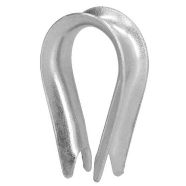 Imagem de Anilha Sapatilho Para Cabo de Aço Prendedor 1/8". 3,18mm para academia