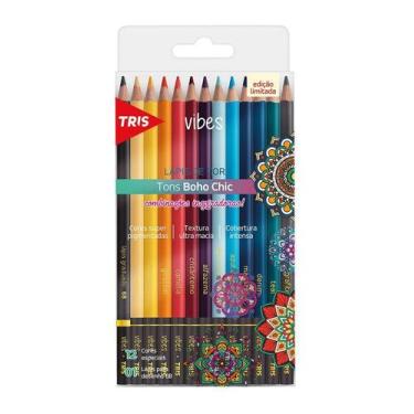Imagem de Lápis de Cor Tris Vibes Boho Chic 12 Cores