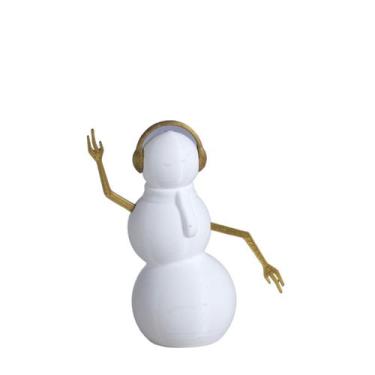 Imagem de Estatueta Eve - Amigos de Neve - Galanta, Branco/Dourado