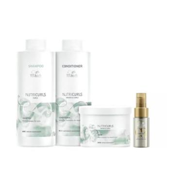 Imagem de Wella Professionals Nutricurls - Shampoo+Condicionador 1L +Máscara Cap